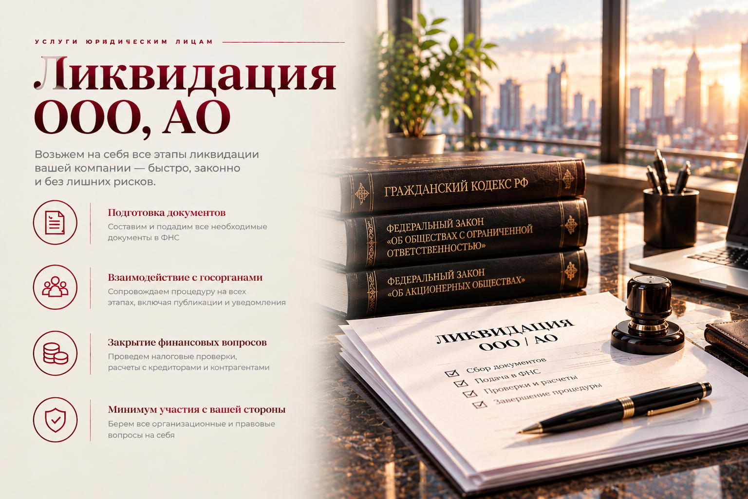 Ликвидация ООО и АО_ юридические услуги