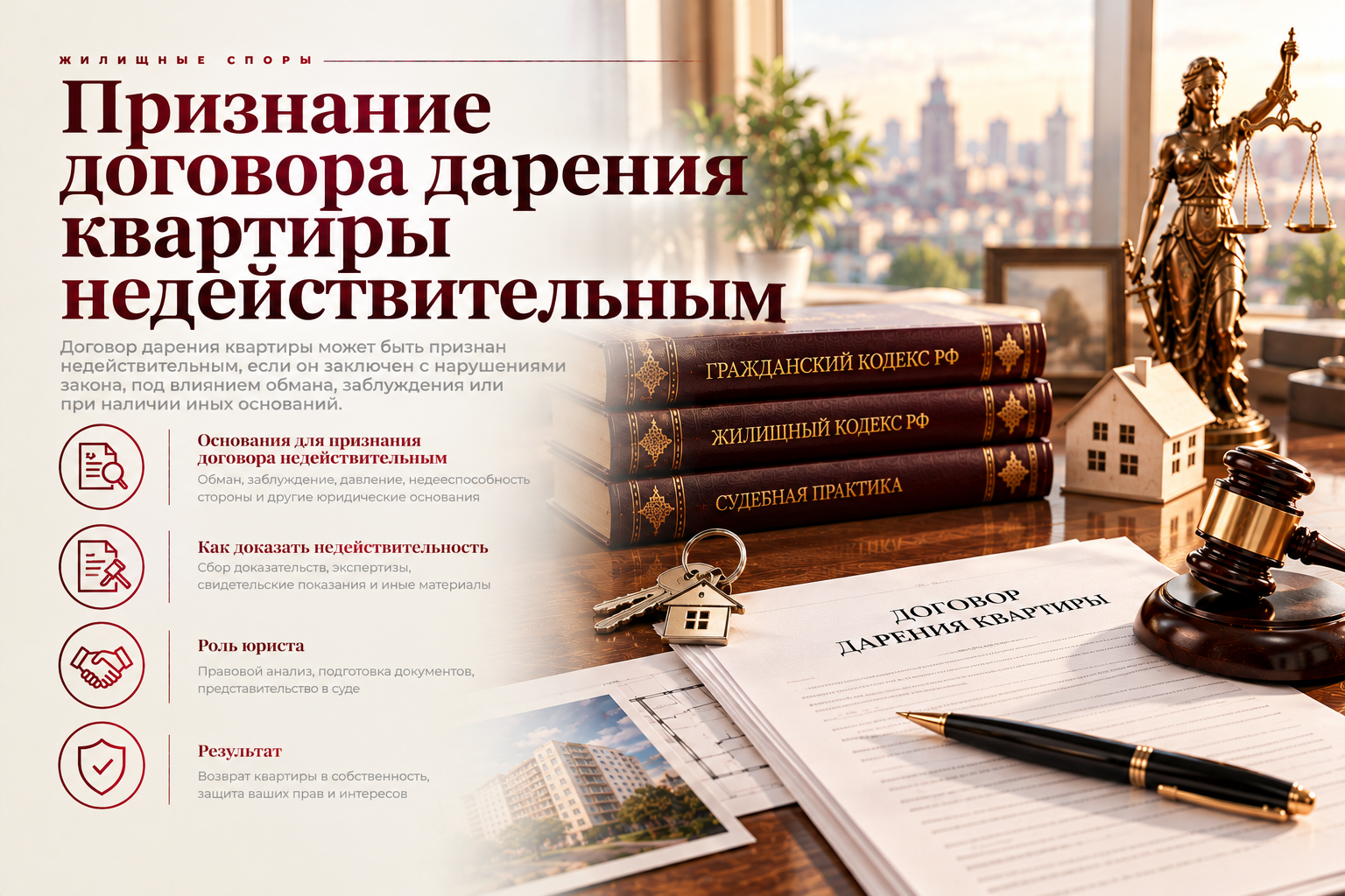 Недействительность договора дарения квартиры