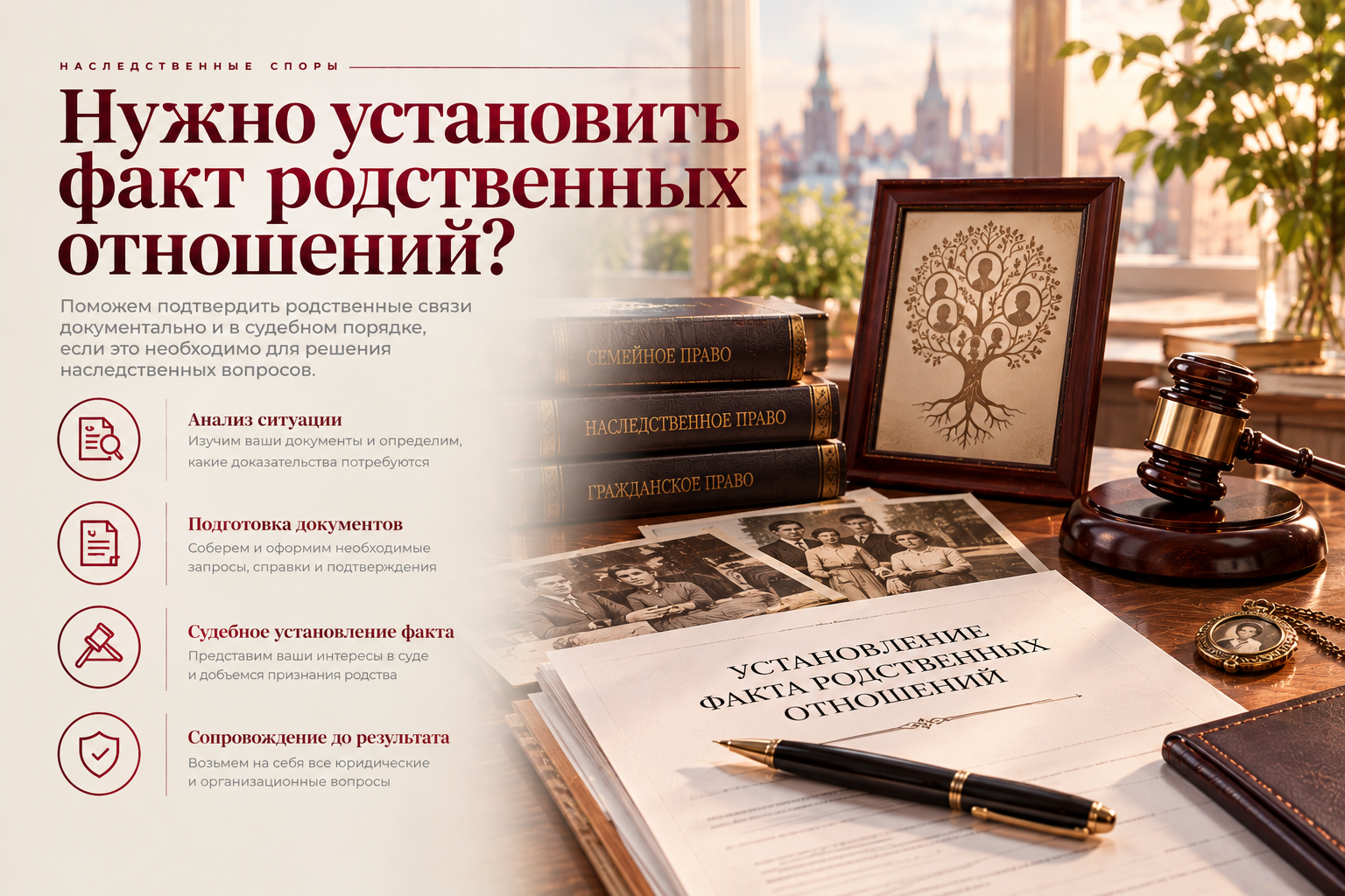 Установление родства для наследства